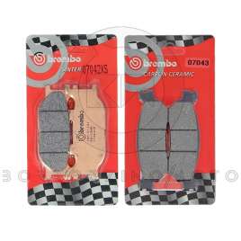 PASTIGLIE FRENO BREMBO SINTER ANTERIORI+POSTERIORI YAMAHA YP MAJESTY DX 250 1998-2000