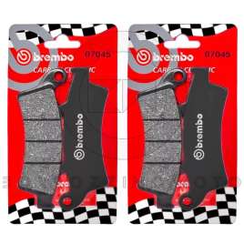 4 PASTIGLIE FRENO ANTERIORI BREMBO CARBON APRILIA ATLANTIC SPRINT 500 2005-2008