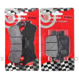 PASTIGLIE FRENO ANTERIORE POSTERIORE BREMBO PER HONDA SH300 ie 2007-2014