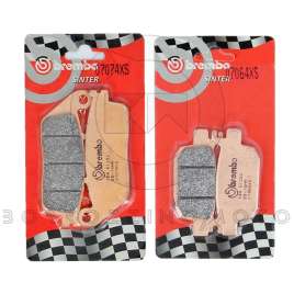 KIT PASTIGLIE FRENO SINTER XS ANTERIORE POSTERIORE BREMBO HONDA SH 300 2016-2020