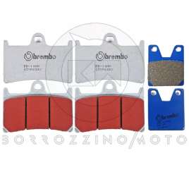 KIT PASTIGLIE FRENO BREMBO ANTERIORI + POSTERIORI YZF R1 1000