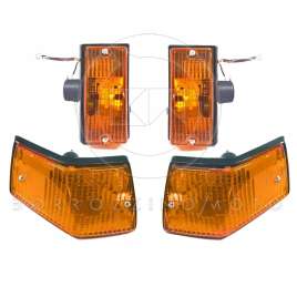 4 FRECCE ANTERIORI + POSTERIORI ARANCIO ORIGINALI PIAGGIO VESPA PX-PE-ARCOBALENO
