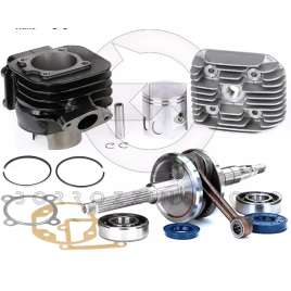 KIT GRUPPO TERMICO DR 70cc + ALBERO MOTORE TOP PER MBK BOOSTER SPIRIT 50 2T