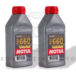 OLIO MOTUL RBF 660 FACTORY LINE DOT 4 RACING PER FRENI FRIZIONI 2 X 500 ML
