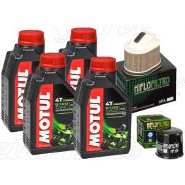 KIT TAGLIANDO 4LT OLIO MOTUL 5100 + FILTRO ARIA/OLIO KAWASAKI Z 750 2004-2006