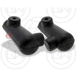 COPPIA SCARPETTE PIEDINI GOMMINI CAVALLETTO STRETTO Ø16 PIAGGIO VESPA 50 SPECIAL