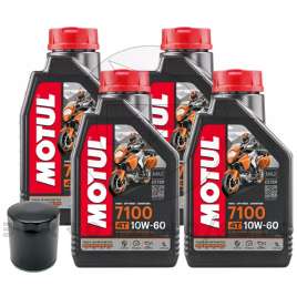 TAGLIANDO OLIO MOTUL 7100 10W60 FILTRO MV AGUSTA BRUTALE 910 S 2005-2010