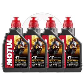4 LT OLIO MOTORE MOTUL MAXI-SCOOTER 100% SINTETICO SCOOTER POWER 4T SAE 5W40 MA