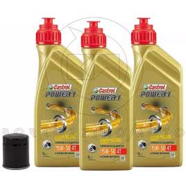 TAGLIANDO 3L OLIO CASTROL POWER 1 15w50 + FILTRO BMW C 650 SPORT/GT 2016-2017