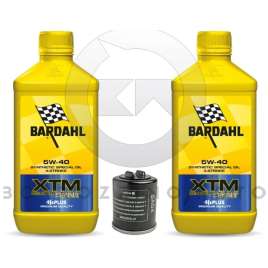 TAGLIANDO 2Lt OLIO XTM SYNT 5w40 + FILTRO PIAGGIO BEVERLY TOURER ie 300/VESPA GTS SUPER ie 300