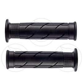 COPPIA MANOPOLE CHIUSE 120mm NERE ARIETE SUPER SOFT GRIPS HONDA TRANSALP 650
