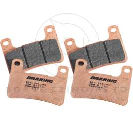 4 PASTIGLIE FRENO ANTERIORI BRAKING CM55 per SUZUKI GSXR GSX R 600 750 1000