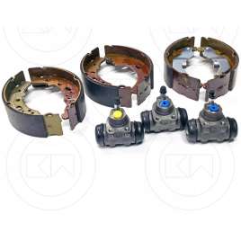 KIT COMPLETO GANASCE + CILINDRETTI FRENO NEWFREN PER APE TM P 703V 220cc