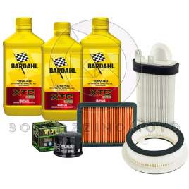 KIT TAGLIANDO FILTRI ARIA/OLIO BARDAHL XTC C60 10W40 PER YAMAHA T-MAX 500 2008-2011