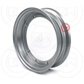 CERCHIO RUOTA APE 50 100.90.10 COMPLETO 5 FORI CON PERNI E DADI OEM PIAGGIO