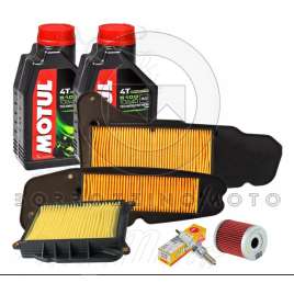 KIT TAGLIANDO OEM YAMAHA MAJESTY 400 2004-2014 OLIO MOTUL FILTRI ARIA CANDELA