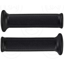 COPPIA MANOPOLE MODELLO DOMINO STYLE UNIVERSALE MOTO SCOOTER NERE APERTA 125mm