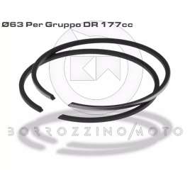FASCE PISTONE COMPLETO x2 D.63 GRUPPO 177cc DR PER VESPA PX 125 150 ARCOBALENO