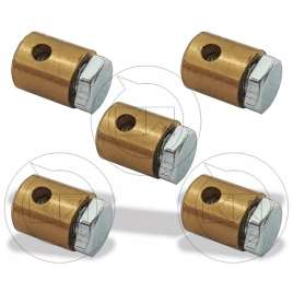 SERRAFILO TIPO PERNO PRATIC KIT 5PZ FILO ACCELERATORE GAS UNIVERSALE VESPA TUTTE