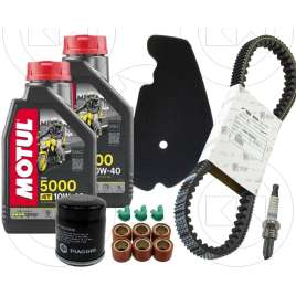 KIT TAGLIANDO CINGHIA CANDELA OLIO MOTUL 10W40 BEVERLY 300/TOURER