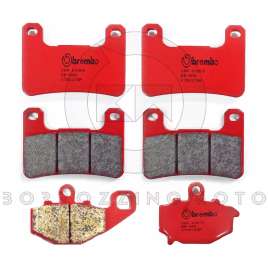 PASTIGLIE FRENO BREMBO SA ANTERIORI + POSTERIORI KAWASAKI Z 1000 SX ABS 2011-2015