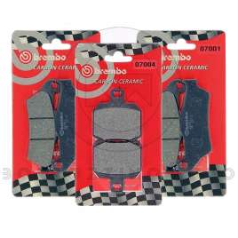 PASTIGLIE FRENO BREMBO CC ANTERIORI + POSTERIORI GILERA NEXUS SP 500/PIAGGIO X9 EVOLUTION 500