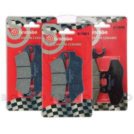 PASTIGLIE FRENO ANTERIORE/POSTERIORE KIT BREMBO PER GILERA 800 GP 2008-2014