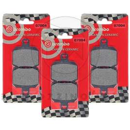 KIT PASTICCHE FRENO BREMBO ANTERIORI + POSTERIORI PIAGGIO BEVERLY 500