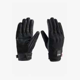 Guanti Moto Blauer SPLASH in pelle/nylon nero impermeabili con protezioni