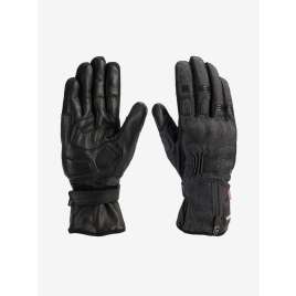 Guanti Moto Blauer invernali UNION in pelle nero/Denim