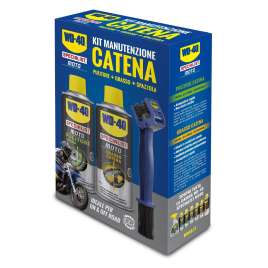 WD-40 Specialist Moto Kit Per La Manutenzione Della Catena Moto Pulitore & Grasso Spray con Spazzola omaggio