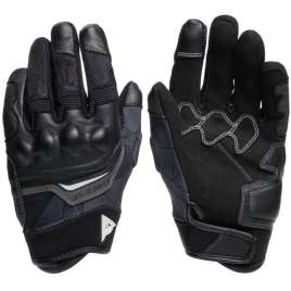 Guanti moto estivi Donna in tessuto traspirante Dainese ERMEX GLOVES Nero-Bianco