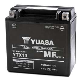 BATTERIA YUASA YTX14-BS 12V/12AH WC SIGILLATA ATTIVATA PRONTA ALL'USO