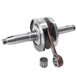 ALBERO MOTORE COMPLETO DI BIELLA E GABBIA A RULLI SPINOTTO 18mm PIAGGIO APE TM P602 P703 - APE CAR P3