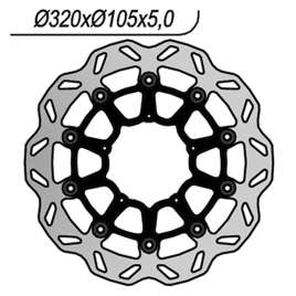 DISCO FRENO ANTERIORE NG 1146X WAVE APRILIA SXV 450 2005-2014