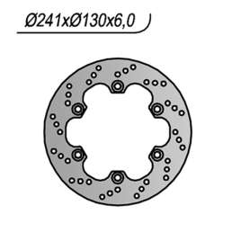 DISCO FRENO POSTERIORE NG 168 KAWASAKI GPX R NINJA 600 1988-1996