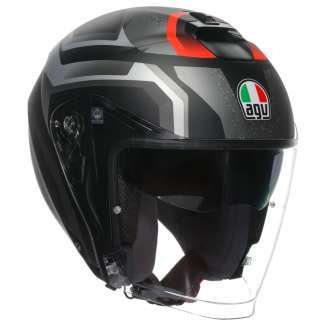 Casco Moto Jet AGV IRIDES ZURIGO 018 Nero-Grigio Opaco Omologato E2206