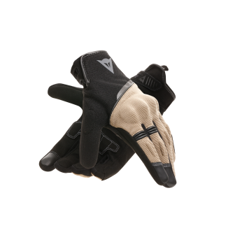 Guanti moto estivi Uomo in tessuto traspirante METRAX AIR GLOVES Nero-Beige