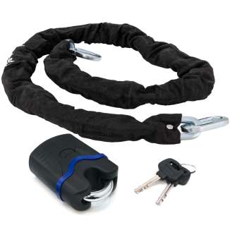 CATENA ANTIFURTO CEMENTATA Ø 10mm CON LUCCHETTO ARCO LUNGHEZZA 150Cm AUTO MOTO