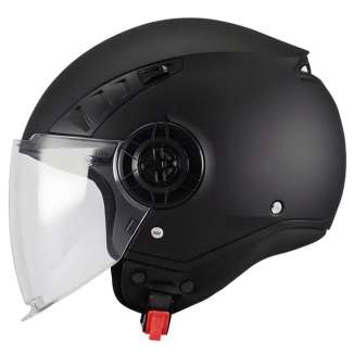 CASCO JET MOTO MT HELMETS AERIS PURE A1 NERO OPACO OMOLOGATO ECE22.06