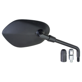 RMS Specchietto Retrovisore Destro Per Suzuki Burgman 125 E 200 (2014) – Ricambio Originale, Specchio Scooter, Colore Nero