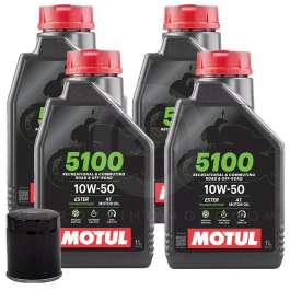 Kit Tagliando Per BMW R1200GS LC 1200 (2013) – Filtro Olio HIFLO + 4LT Olio Motul 5000 10W40