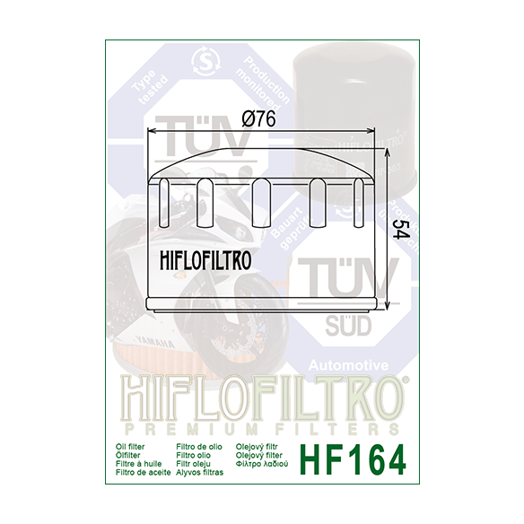 FILTRO OLIO HIFLO HF160 PER BMW K1200 R 2005