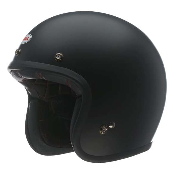 Casco Jet BELL Custom 500 DLX Solid Nero Opaco Matte Black con