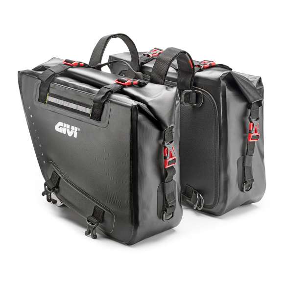 GIVI GRT718 COPPIA BORSE LATERALI MOTO UNIVERSALI IMPERMEABILI WATERPROOF  15L+15