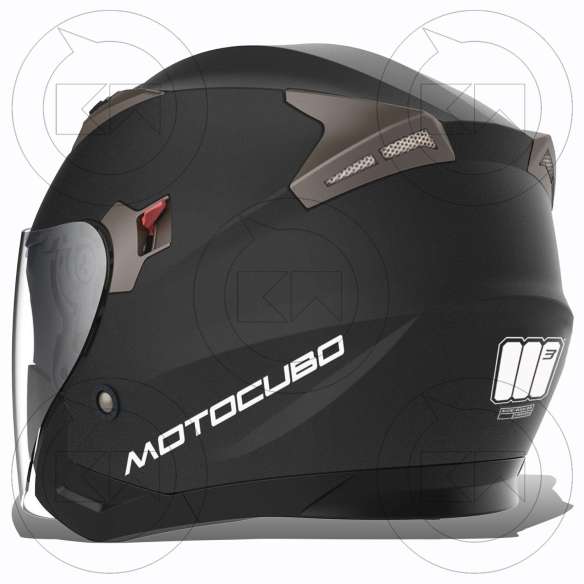 CASCO JET MONO NERO OPACO DOPPIA VISIERA OMOLOGATO MOTO SCOOTER