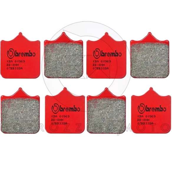 4 PASTIGLIE FRENO ANTERIORI BREMBO SINTERIZZATE 07YA23SA YAMAHA TZR R 125 1996