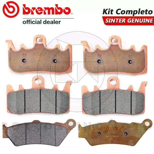 Kit Pastiglie Freno Anteriori E Posteriori Per BMW R1250GS E R1250RT - Materiale A Base Di Rame - Prestazioni Ottimali E Riduzione Rumore - Coppia Completa