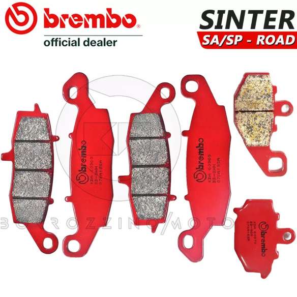 Tarazon Pastiglie Freno Posteriori Per Kawasaki - Adatto Per Z 250, ZXR 400, 750, ZZR 1100, 1200, ZX7R, ZX12R, ZRX 1200 R/S - 1 Paio Semi-Metalliche