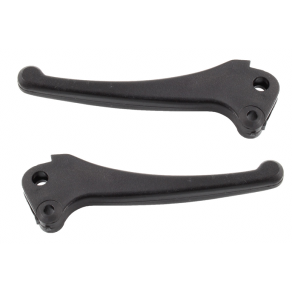 Coppia Leve Freno E Frizione In Alluminio Nero Da 22 Mm Per Scooter GY6 50-250cc, Con Blocco Parcheggio, Ricambio Diretto